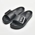 Women's jelly slide sandals with thick straps and open toe design by Esther & Co