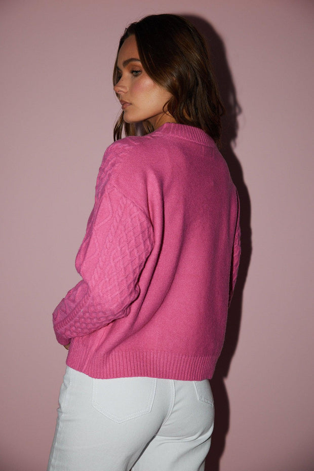 Jeshka Knit - Pink-Knitwear-Womens Clothing-ESTHER & CO.