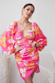 Kaniel Dress - Pink Floral-Dresses-Womens Clothing-ESTHER & CO.