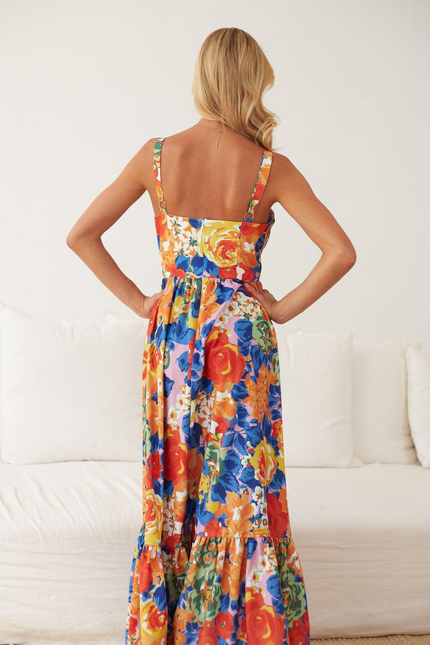 Katarzyna Dress - Multi Floral-Dresses-Womens Clothing-ESTHER & CO.