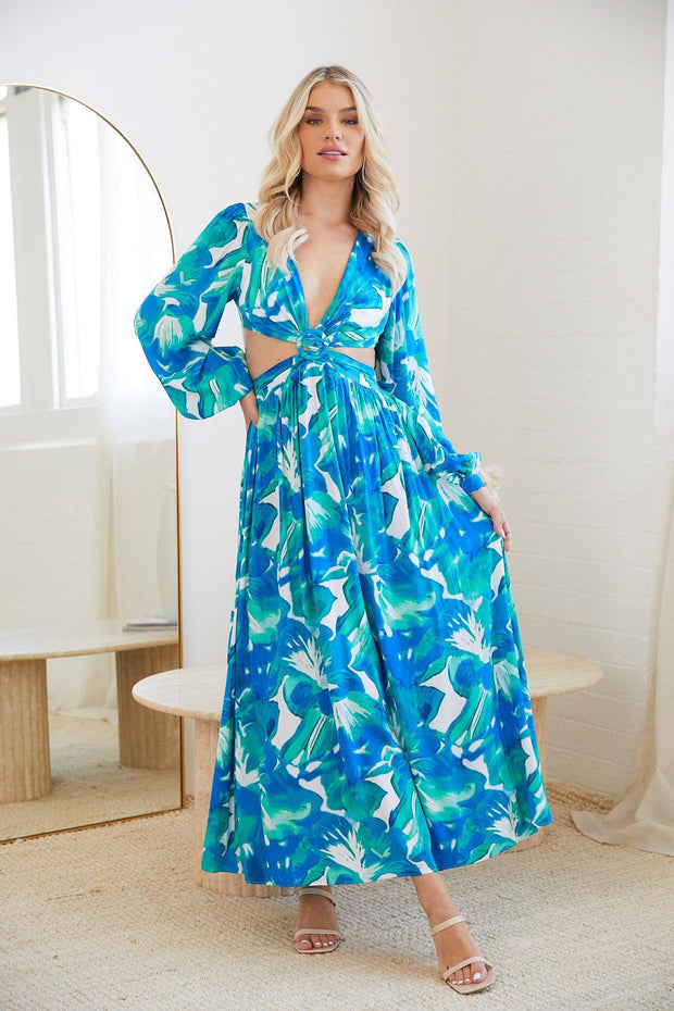 Katya Dress - Multi Print-Dresses-Womens Clothing-ESTHER & CO.