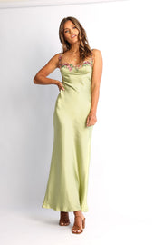 Kyloma Dress - Lime Floral