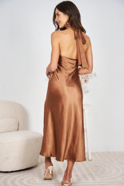Loreen Dress - Rust-Dresses-Womens Clothing-ESTHER & CO.