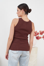 Lorry Knit Top - Chocolate