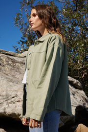 Maira Jacket - Khaki-Jackets-Womens Clothing-ESTHER & CO.