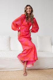 Mallarey Dress - Pink Floral-Dresses-Womens Clothing-ESTHER & CO.
