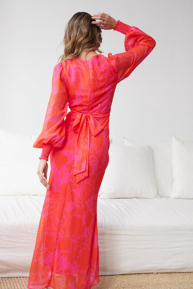 Mallarey Dress - Pink Floral-Dresses-Womens Clothing-ESTHER & CO.
