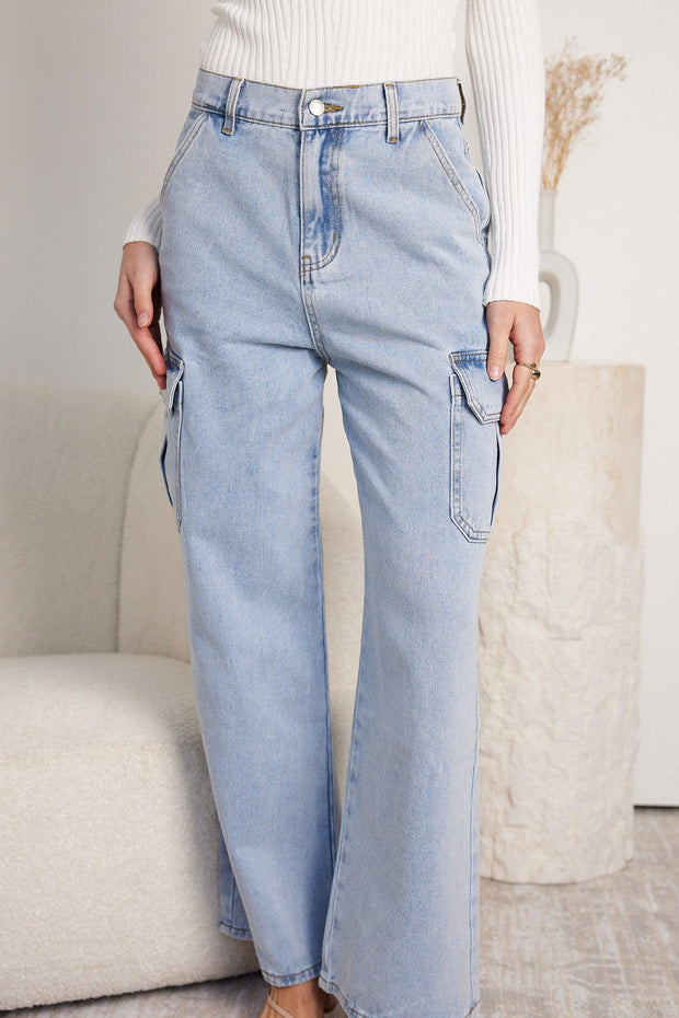 Mandelle Jeans - Light Wash-Jeans-Womens Clothing-ESTHER & CO.