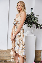 Ormonda Dress - Beige Floral