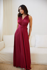 Oscars Dress - Wine