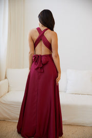 Oscars Dress - Wine
