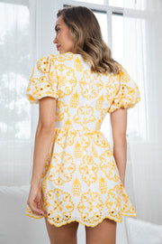 Pania Dress - White Print