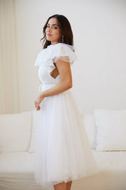 Riona Dress - White-Dresses-Womens Clothing-ESTHER & CO.