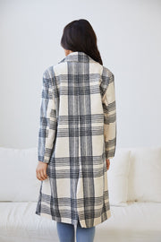 Romina Coat - Check Print-Coats-Womens Clothing-ESTHER & CO.