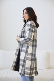 Romina Coat - Check Print-Coats-Womens Clothing-ESTHER & CO.