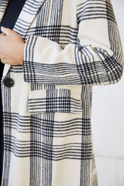 Romina Coat - Check Print-Coats-Womens Clothing-ESTHER & CO.
