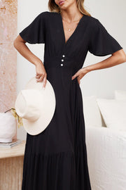 Rosalyn Dress - Black-Dresses-Womens Clothing-ESTHER & CO.