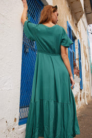 Rosalyn Dress - Green-Dresses-Womens Clothing-ESTHER & CO.