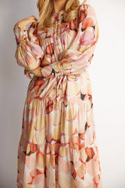 Saniya Dress - Pink Print