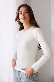 Shanie Knit Top - White