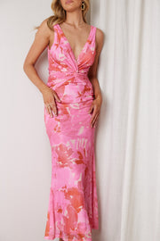 Tanieka Dress - Pink Print
