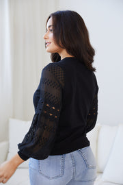 Tia Knit Top - Black