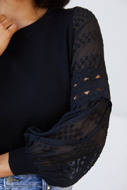 Tia Knit Top - Black