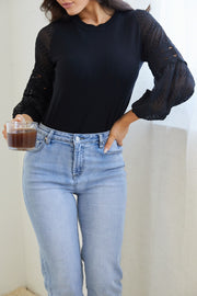 Tia Knit Top - Black