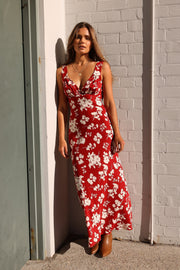 Trevora Dress - Red Floral