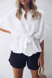 Ellis Top - White-Tops-into fashion-ESTHER & CO.