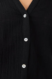 Fraise Top - Black-Tops-Womens Clothing-ESTHER & CO.