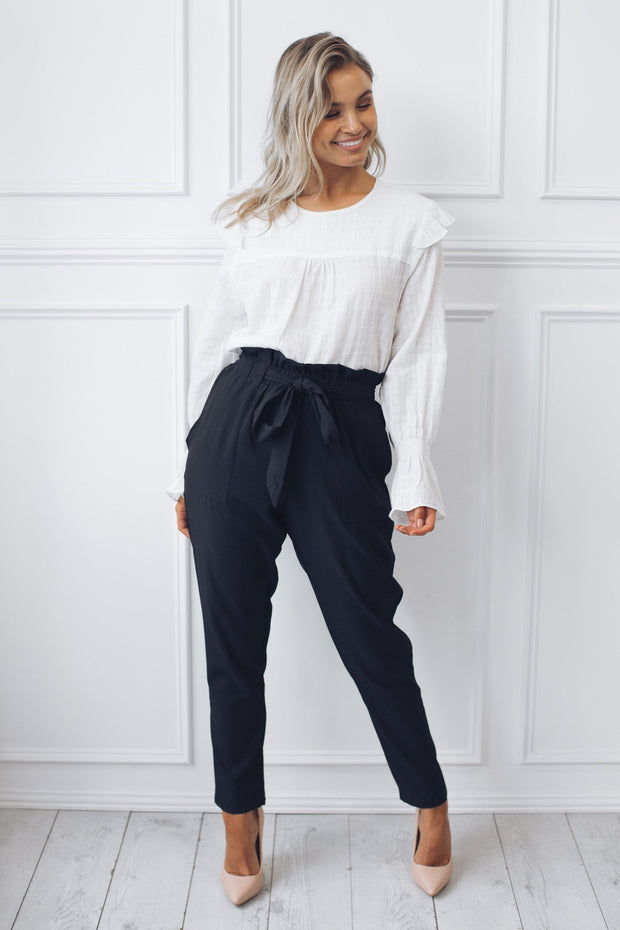 Garnett Pants - Black-Pants-Miracle Fashions-ESTHER & CO.